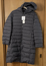 Uniqlo Women's Ultra Light Down Long Puffer Coat Jacket Dark Gray Size M NWT