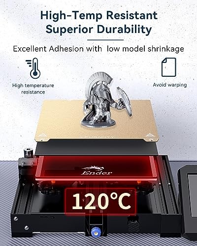 Double Side Textured PEI Sheet 235×235mm Double Textured Golden( With Notches)