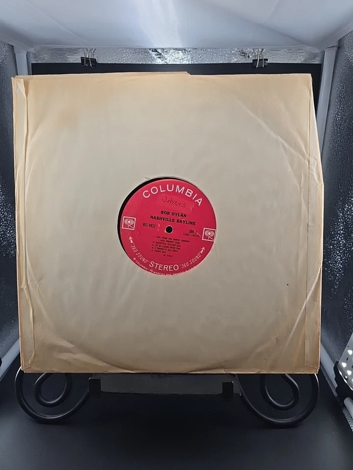 Bob Dylan Nashville Skyline w/Johnny Cash LP 1969 Columbia TH Press 9825 Good Foto 3 de 4