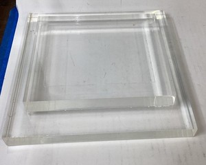 Clear Acrylic Heavy Display Stand - 2 Levels - 10x10x2.5”