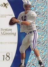 PEYTON MANNING, 1998 EX-2001 ROOKIE CARD #54. rookie card picture