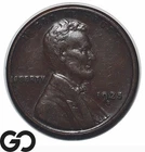 1925-S Lincoln Cent Wheat Penny, AU++
