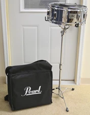 PEARL STUDENT SNARE KIT WITH BACKPACK CARRY BAG AND STAND, SIZE: 5 1/2" X 14"