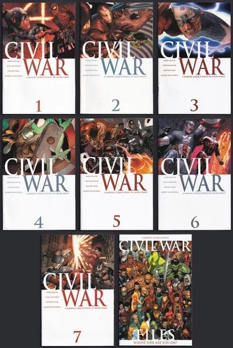 Civil War #1-7 (Marvel 2006) Complete Millar / McNiven series!