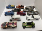 Vintage Lot 12  mixed HOT WHEELS all black walls Diecast Cars