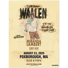 Morgan Wallen Miranda Lambert Foxborough August 23 2025 Poster