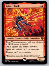Spider-Punk 92 Rare Marvel's Spider-Man Magic: The Gathering Near Mint