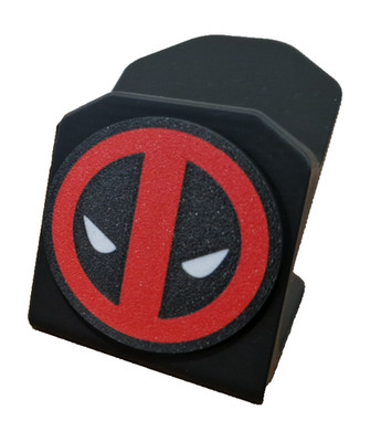  3D printed Custom Deadpool PS5 Controller Holder Gaming Stand Logo Detach