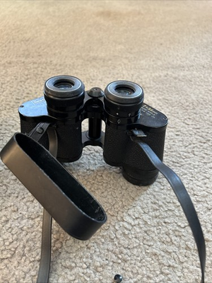 #ad Black Sears Binoculars W Case 7x35mm Vintage $18.00