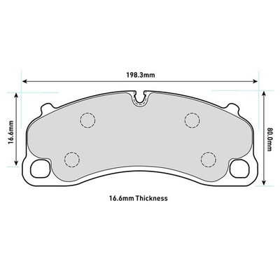 Ferodo DS1.11 Front Brake Pads For Porsche 911 Inc Turbo, S, GT3, Cayman GT4