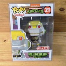 Funko Pop TMNT Metalhead #21 Figura Vinilo Objetivo Exclusivo con Protector 