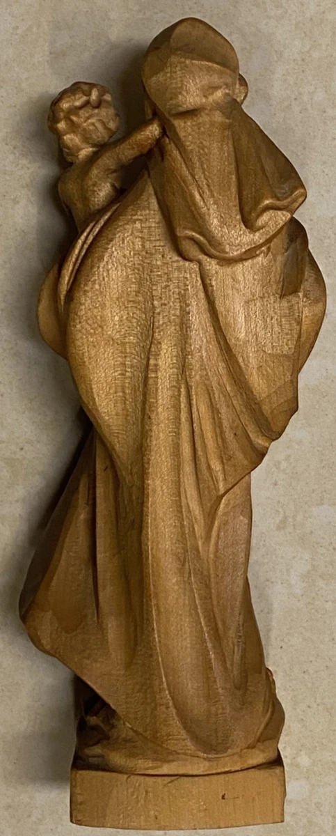 Holzfigur 20,5 cm. Maria mit Jesuskind.
