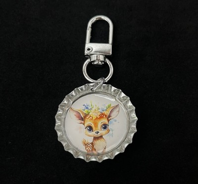 Deer  / Zipper Pull / Backpack Charm/ Purse Charm /Key Chain / Baby Animal/ Fawn
