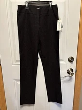 Erica Taylor Karen NWT Printed Straight Leg Pant. Black. Medium. Women’s 