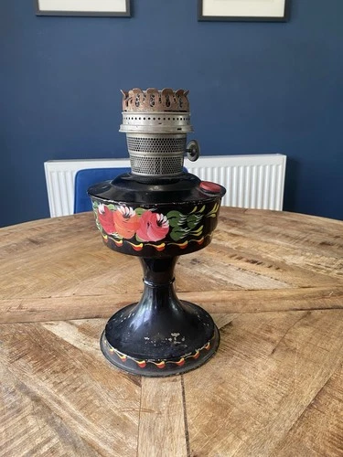 Antique Super Aladdin Lamp Iron Base for Display. Height 30cm