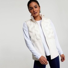 NWT CALIA Cold Dash Run Zip Vest IvorySize XL NWT WAX34603 98