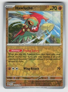 Hawlucha 118/198 Reverse Holo Rare Scarlet & Violet Base Set