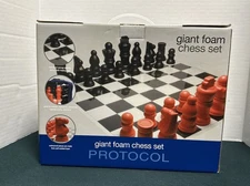 Giant Foam Chess Set 7” Kings Indoor Outdoor Waterproof Floats with Carry Case