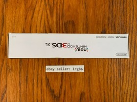 Nintendo New 3DS XL black console system complete in box protector US model