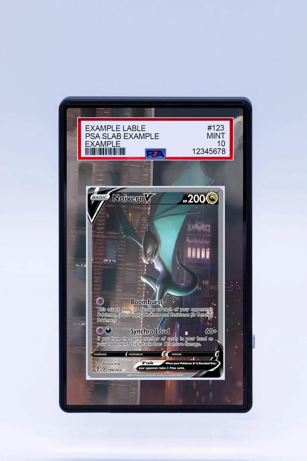 Noivern V 196/203 Evolving Skies Pokemon Extended Artwork For PSA CGC BGS or TAG