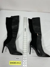 Womans Otk Boots Size 9.5 Black Pointed Toe 1/4 Zip Stiletto NWOT 