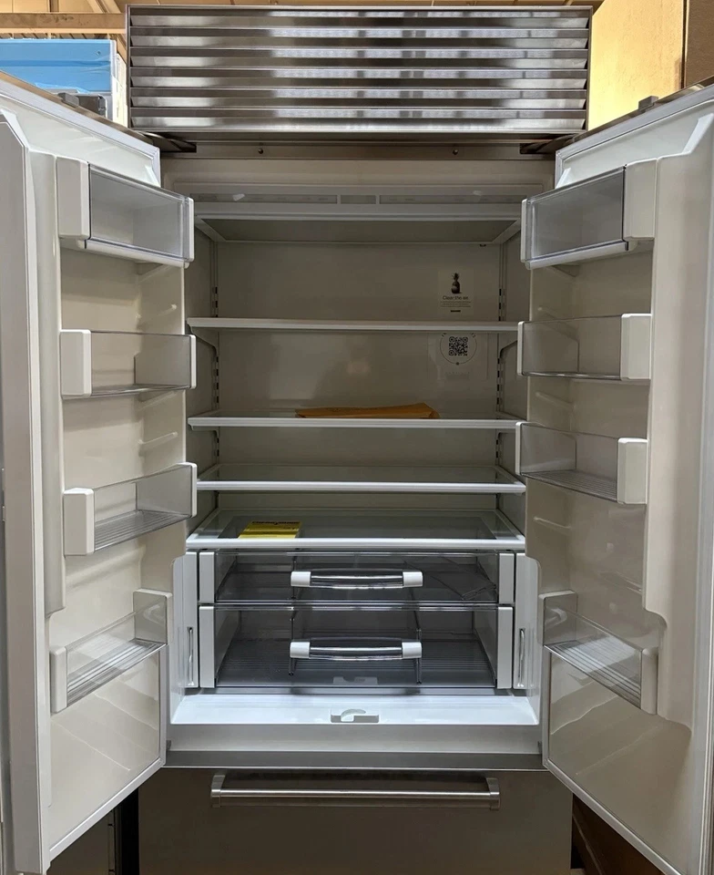 Sub Zero BI-36UFDSPH 36 英寸法式门底部冰柜冰箱 - 不锈钢 — 第 2/4 张图片