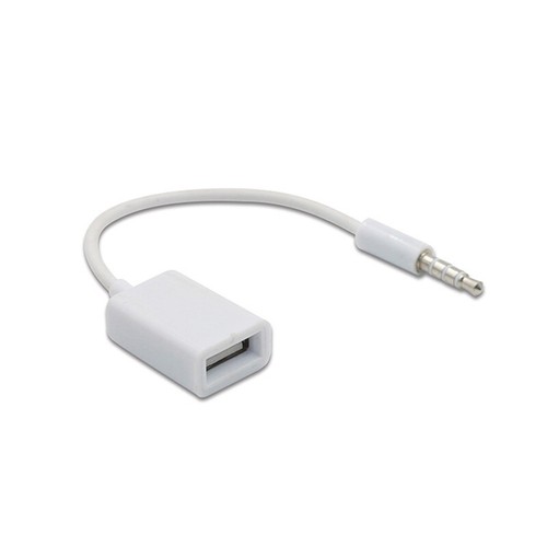 3.5mm Male Audio AUX Jack to USB 2.0 Type A Female OTG Converter Adapter Cable - Photo 6 sur 14