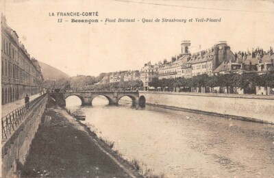 Pont Battant - Carte - Station de tramway - Besançon