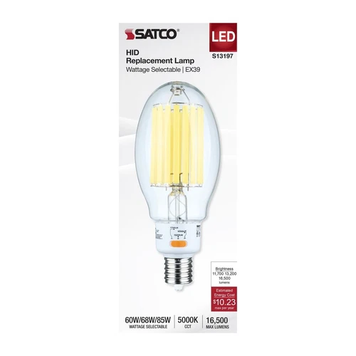 Satco S13197 - 60/68/85 Watt LED HID Replacement  - 5000K (1, 2, OR 6 Pack) - Picture 1 of 10