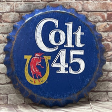 Large Colt 45 Malt Liquor Bottle Cap - 16" Diameter - Made in the USA