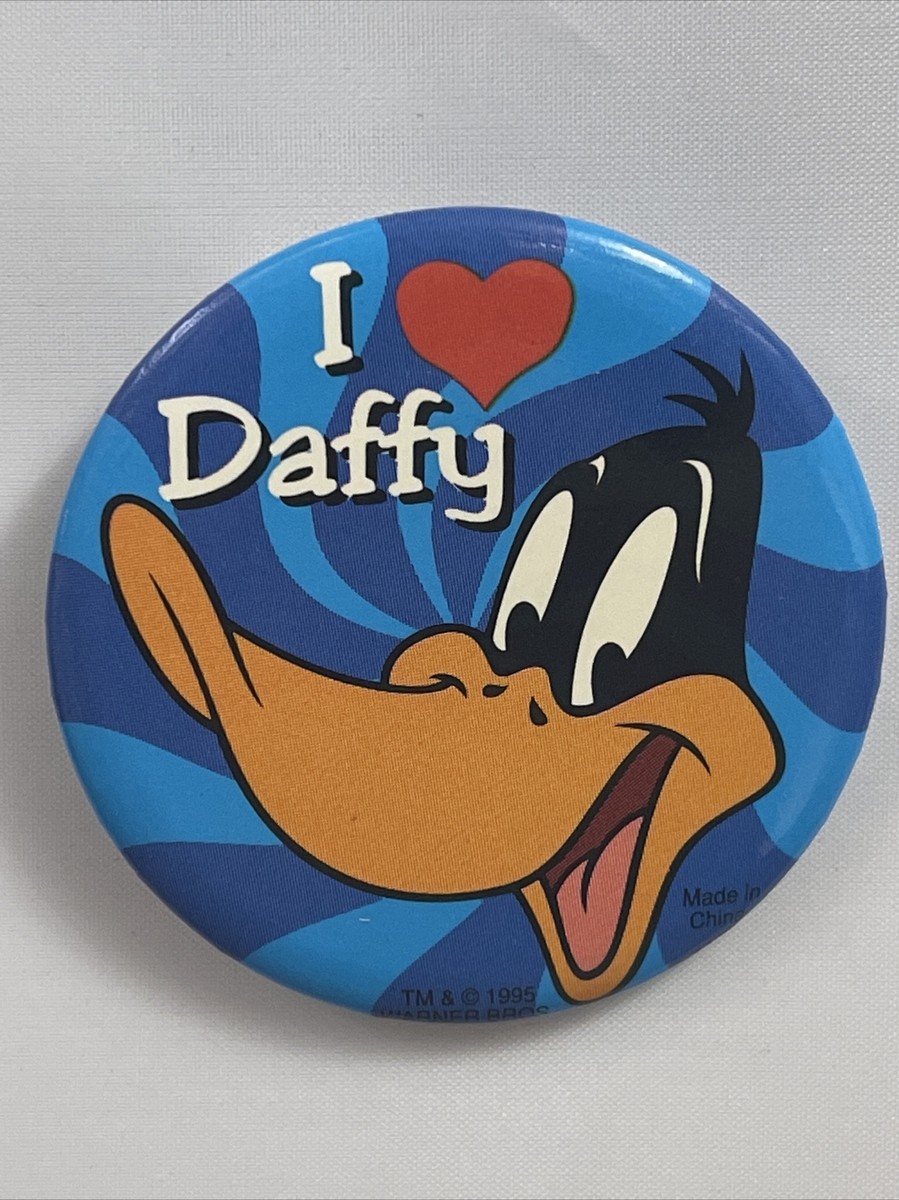 I ❤️ Daffy Duck Vintage 1990's KIDS! Looney Tunes Safety Pin