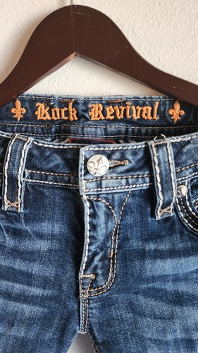 Girls Rock Revival Lillian Style Jeans Size 28 - Excellent Condition - Picture 11 of 21
