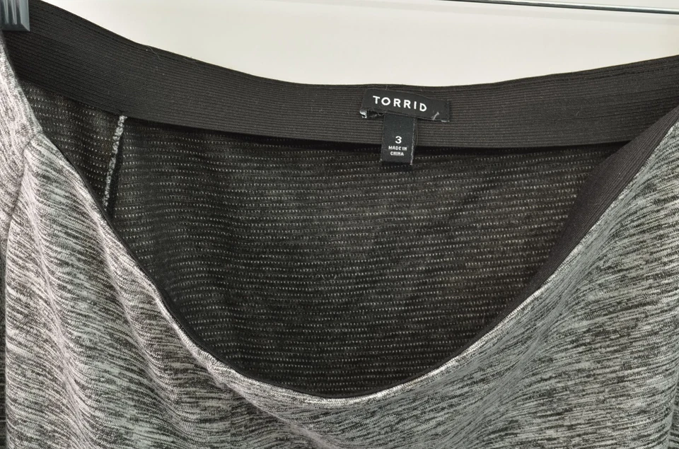 Falda patinadora tórrida para mujer 3 3X poli/rayón spandex cintura elástica tirar corta Foto 3 de 3