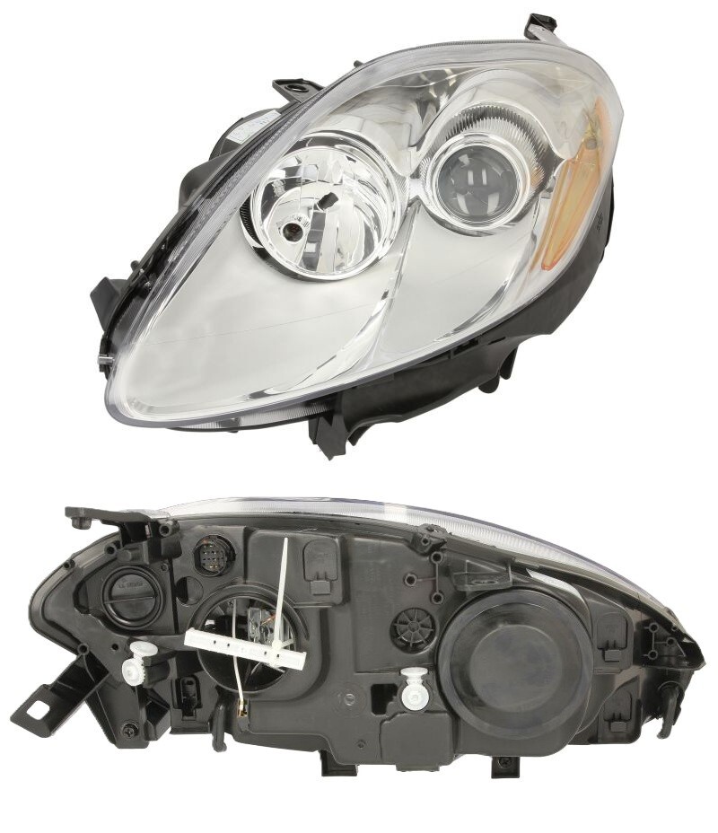 Phare avant gauche pour Fiat Bravo II de 2006 à 2014 avec ampoules H1 TYC 20-11138-05-2