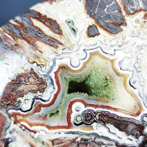 Natural Beautiful Mexican Crazy Agate Geode Crystal Freeform Standup Healing - Picture 11 of 13