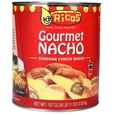 Ricos Gourmet Nacho Cheese Sauce 107 oz Can – Bulk Party or Concession Use