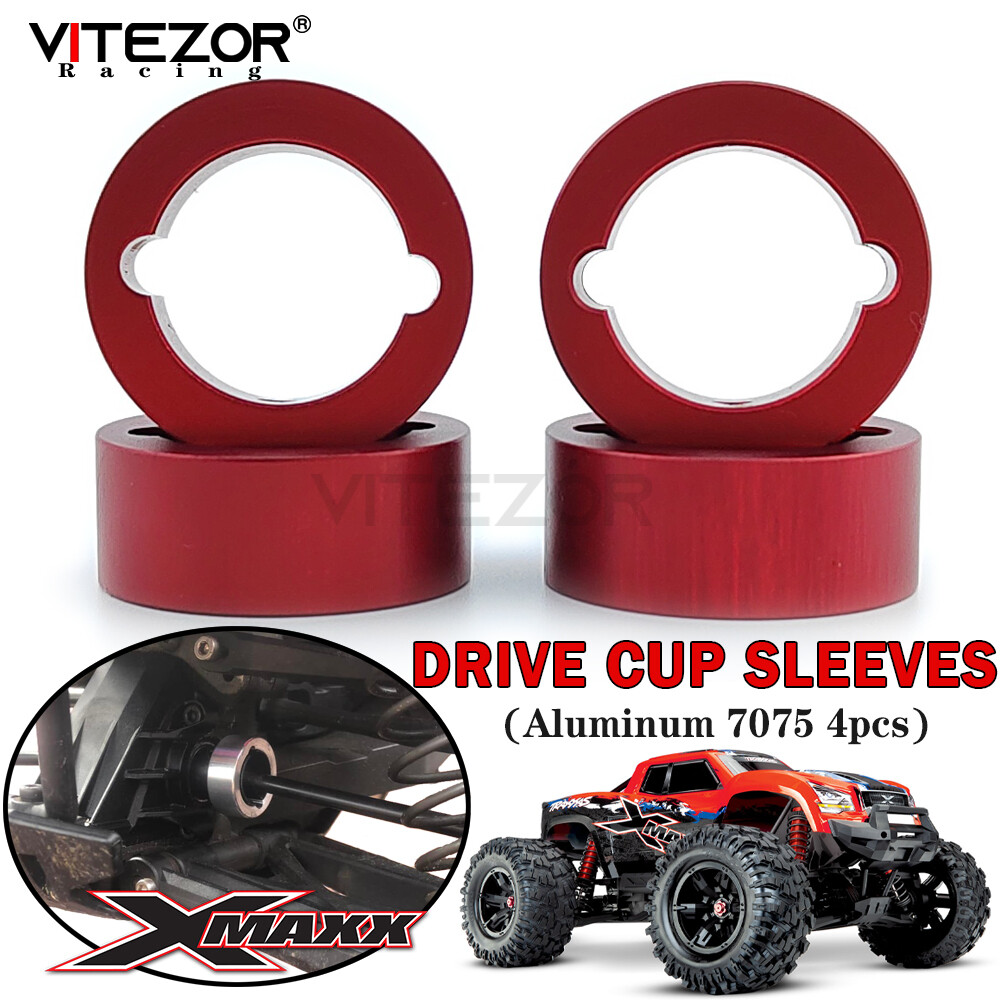 For Traxxas 1/5 XMAXX 6S 8S Drive Cup Sleeves Alu.7075-T6 Red