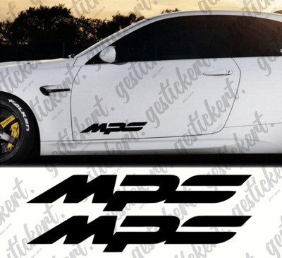 2x 40 cm MPS Aufkleber für Mazda Sticker Decal Tuning JDM 3 6 Mazdaspeed