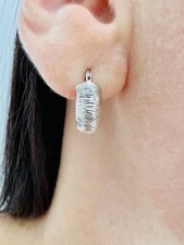 Orecchini MOAERRE oro 375 9 Kt Cerchi boccole bombate 15 mm