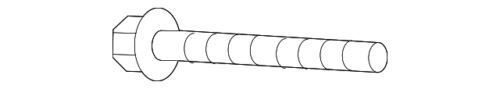 Tornillo de montaje del brazo de control inferior para Ford (P/N W716992-S439)