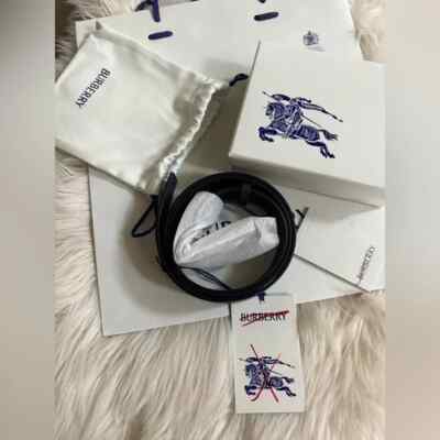 【関税込み】Burberry ブラック Shield ベルト Burberry Shield Leather Belt | Black | FARFETCH