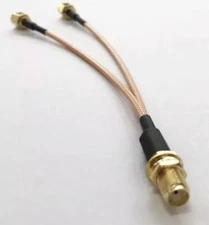 24" WiFi Antenna Adapter Splitter Cable SMA Female to Dual SMA Male RG316 Cable