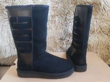 ugg women's black classic tall ugg rubber boots