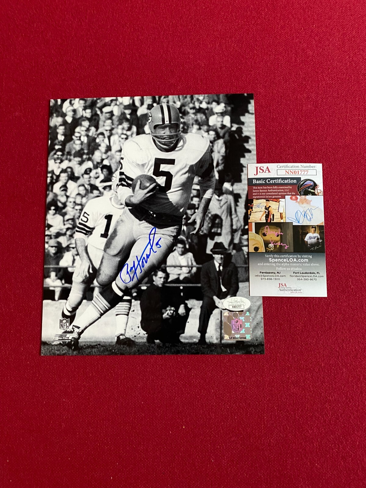 Paul Hornung Autographed Signed , "" (Mounted Memories) 8x10 Photo (Packers) Vintage 