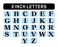 26 Piece Alphabet Letter Stencils Kit - 8 Inch Letters - Paint Your Own Sign