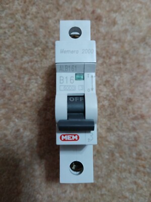 MEM Memera 2000 MCB 16A Typ B X 2. 2 Stück pro Kauf