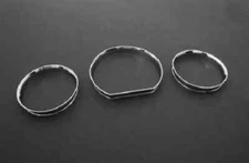 Chrome Gauge Dial Dash Bezel Rings For Mercedes Benz W124 E Class 85-95
