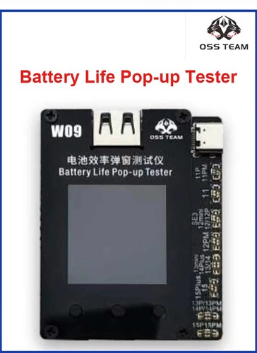 Probador emergente de eficiencia de batería W09 Pro para iPhone 11-15 sin necesidad de cable externo - Imagen 18 de 22