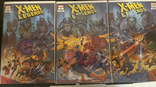 Marvel Comics X-MEN LEGENDS #1-3 connecting covers