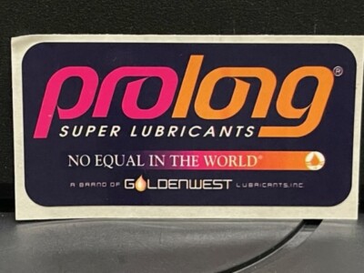 VRHTF NHRA COOL ''PROLONG SUPER LUBRICANTS'' 3.5'' X 2'' DIE CUT STICKER